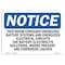 Signmission OSHA Notice Sign, 5" Height, 7" Width, This Room Contains Energized Battery Systems Sign, Landscape OS-NS-D-57-L-18653 - alternate 1